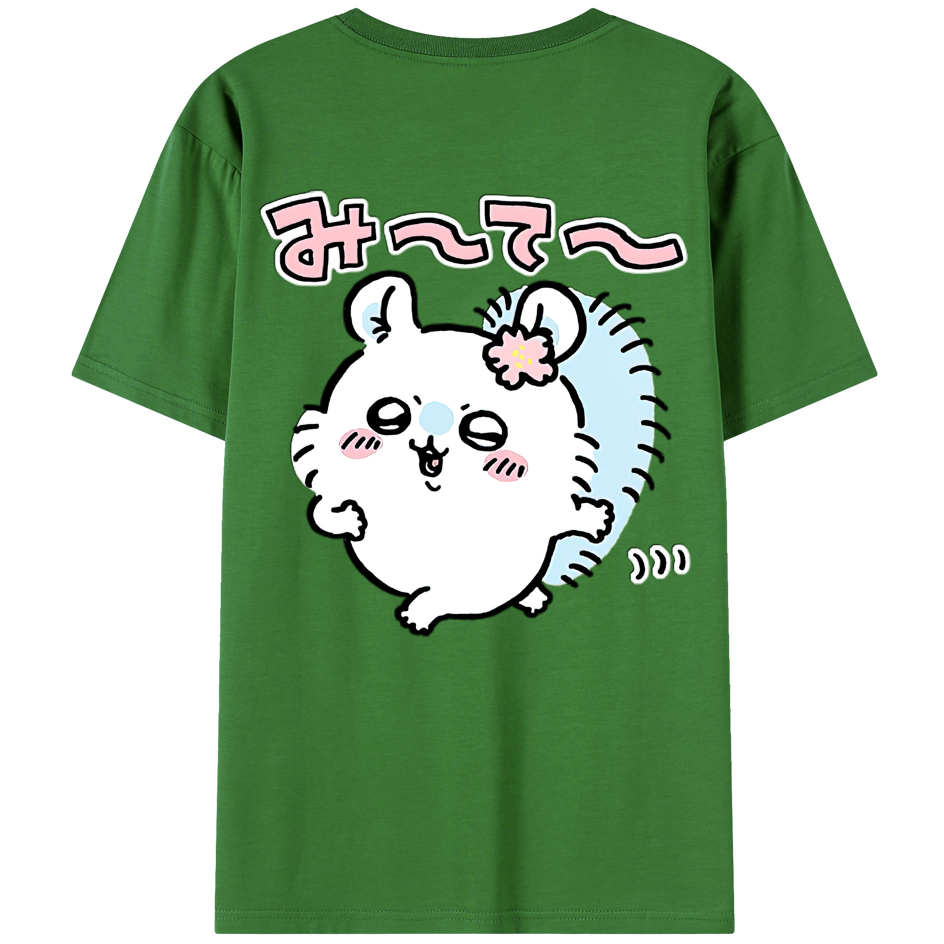 （画像用） ちいかわ モモンガ Chii-kawa Momonga レディース半袖Tシャツ(バックプリント)